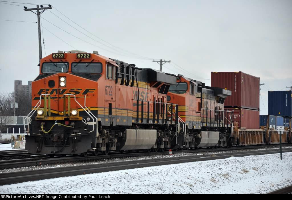 Westbound stack train